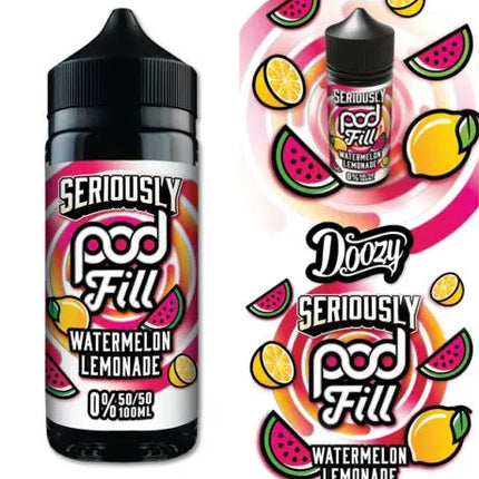 Seriously Pod Fill Watermelon Lemonade E-liquid Shortfill - Scent Vape