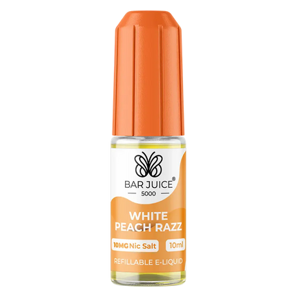 Bar Juice 5000 White Peach Razz Nic Salt Vape juice 10ml - Scent Vape