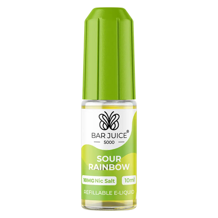 Bar Juice 5000 Sour Rainbow Nic Salt Vape juice 10ml - Scent Vape