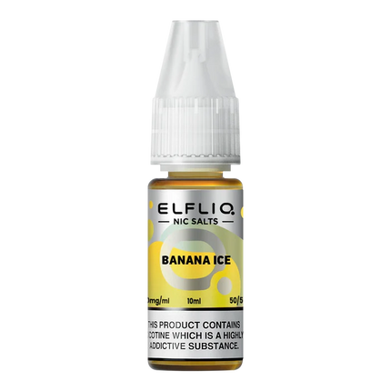 Elf Bar ElfLiq Banana Ice Nic Salt Vape Juice - Scent Vape