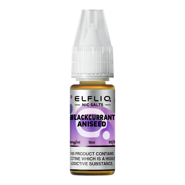 Elf Bar ElfLiq Blackcurrant Aniseed Nic Salt Vape Juice - Scent Vape