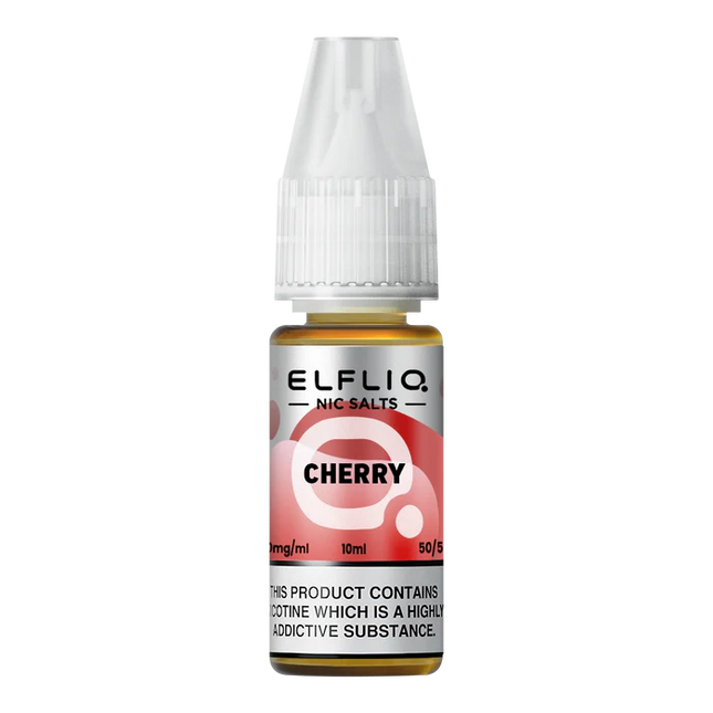 Elf Bar ElfLiq Cherry Nic Salt Vape Juice 10ml - Scent Vape