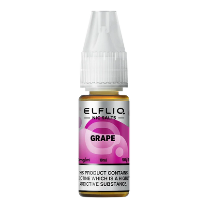Elf Bar ElfLiq Grape Nic Salt Vape Juice - Scent Vape