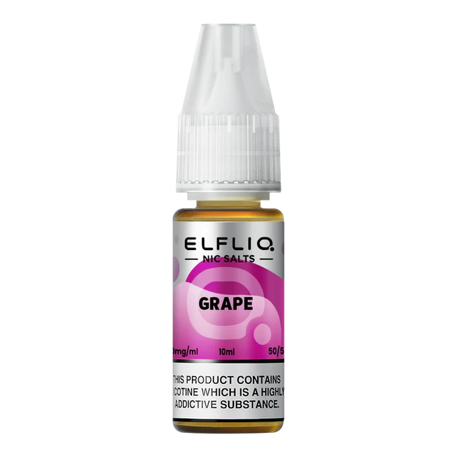Elf Bar ElfLiq Grape Nic Salt Vape Juice - Scent Vape