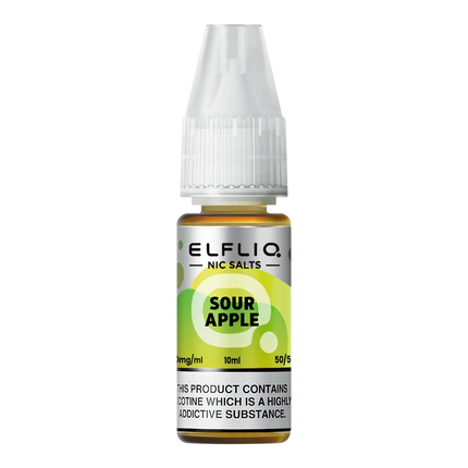 Elf Bar ElfLiq Sour Apple Nic Salt Vape Juice - Scent Vape