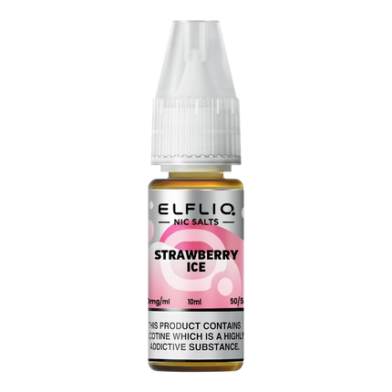 Elf Bar ElfLiq Strawberry Ice Nic Salt Vape Juice - Scent Vape