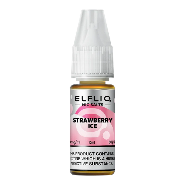 Elf Bar ElfLiq Strawberry Ice Nic Salt Vape Juice - Scent Vape