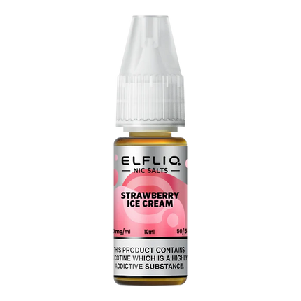 Elf Bar ElfLiq Strawberry Ice Cream Nic Salt Vape Juice - Scent Vape
