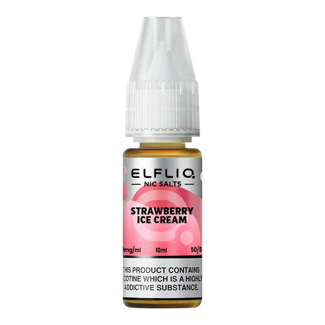 Elf Bar ElfLiq Strawberry Ice Cream Nic Salt Vape Juice - Scent Vape