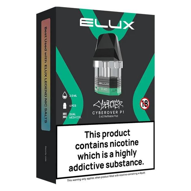 Elux Cyberover P1 Replacement Pods - Scent Vape