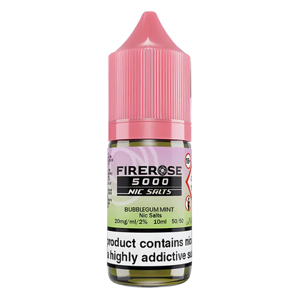 Bubblegum Mint Elux Firerose 5000 Nic Salt Vape Juice - Scent Vape
