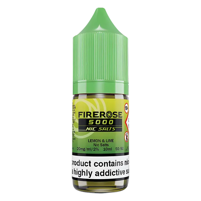 Lemon Lime Elux Firerose 5000 Nic Salt Vape Juice - Scent Vape