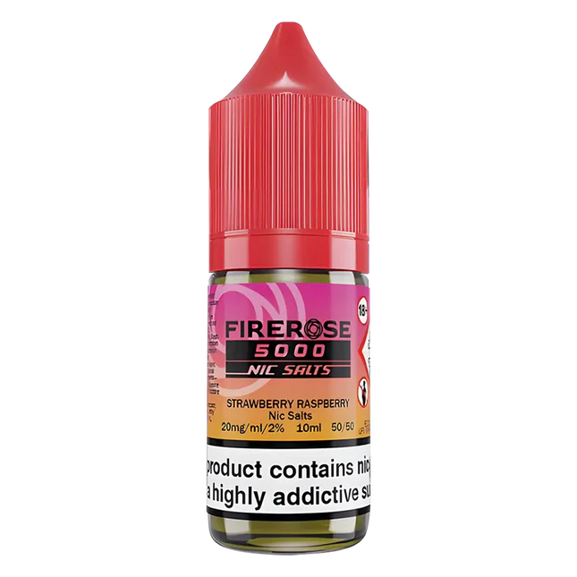 Strawberry Raspberry Elux Firerose 5000 Nic Salt Vape Juice - Scent Vape