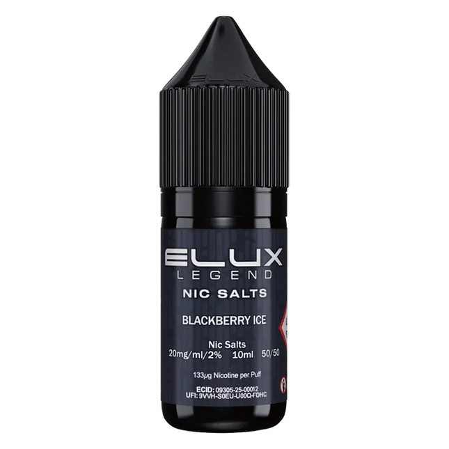 Blackberry Ice Elux Legend Nic Salt Vape Juice - Scent Vape