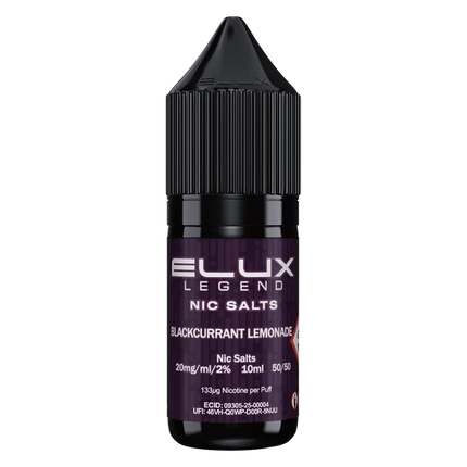 Blackcurrant Lemonade Elux Legend Nic Salt Vape Juice - Scent Vape