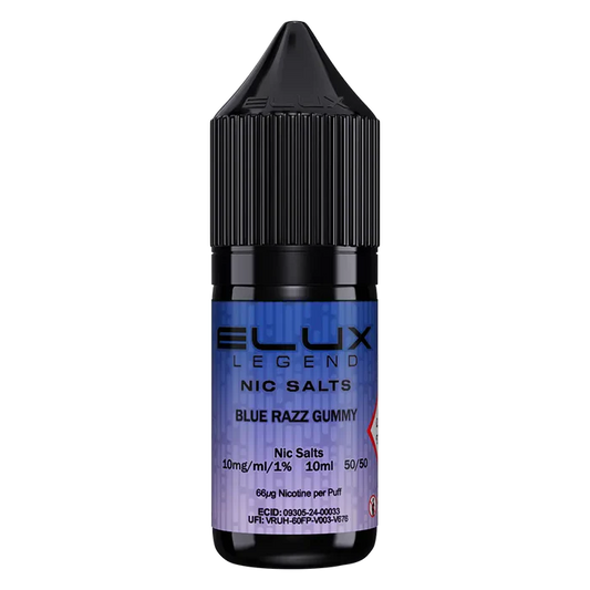 Blue Razz Gummy Elux Legend Nic Salt Vape Juice