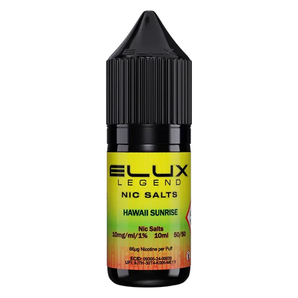 Hawaii Sunrise Elux Legend Nic Salt Vape Juice