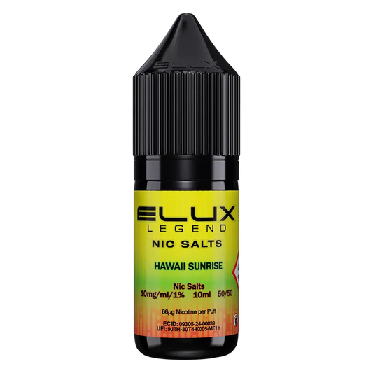 Hawaii Sunrise Elux Legend Nic Salt Vape Juice