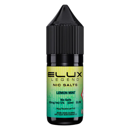 Lemon Mint Elux Legend Nic Salt Vape Juice - Scent Vape