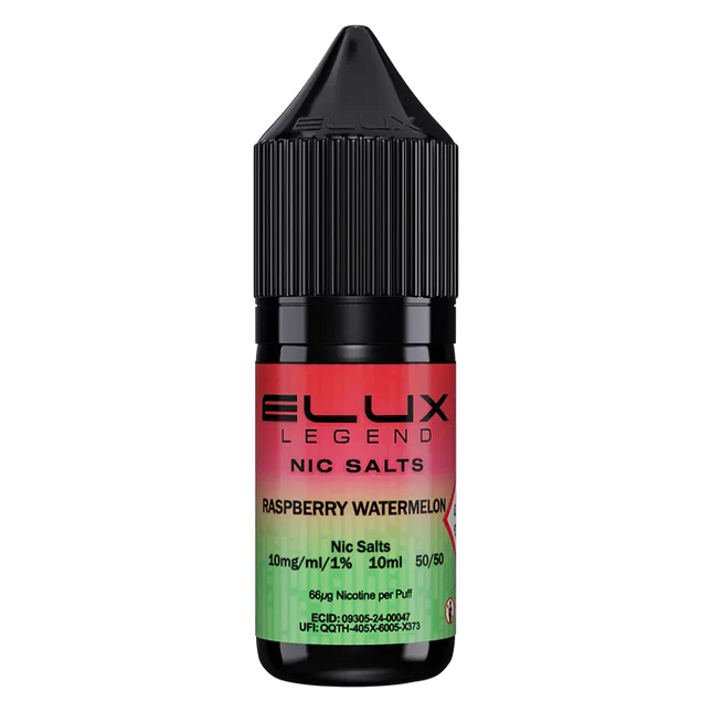 Raspberry Watermelon Elux Legend Nic Salt Vape Juice - Scent Vape