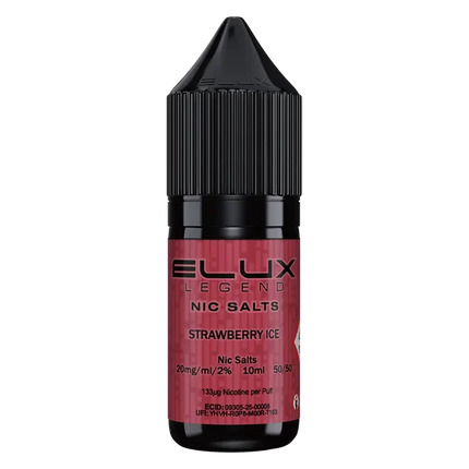 Strawberry Ice Elux Legend Nic Salt Vape Juice