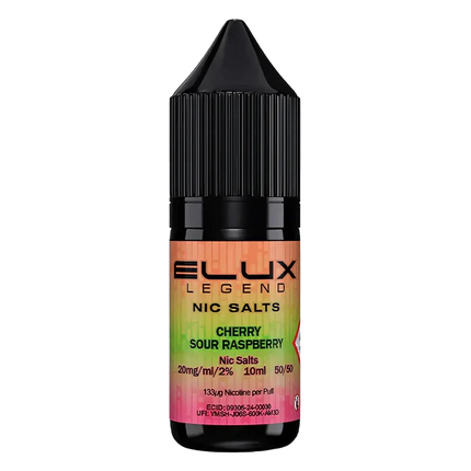 Cherry Sour Raspberry Elux Legend Nic Salt Vape Juice