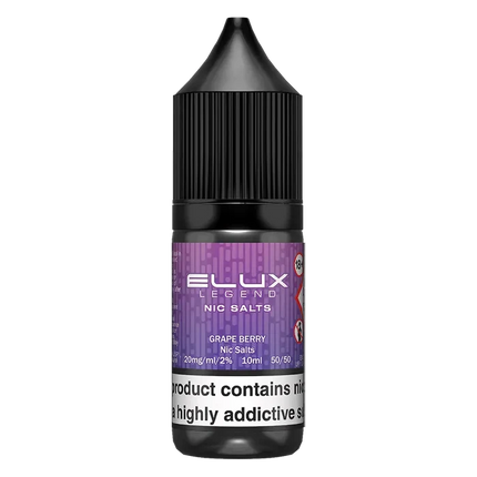 Grape Berry Elux Legend Nic Salt Vape Juice