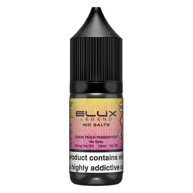 Lemon Peach Passionfruit Elux Legend Nic Salt Vape Juice