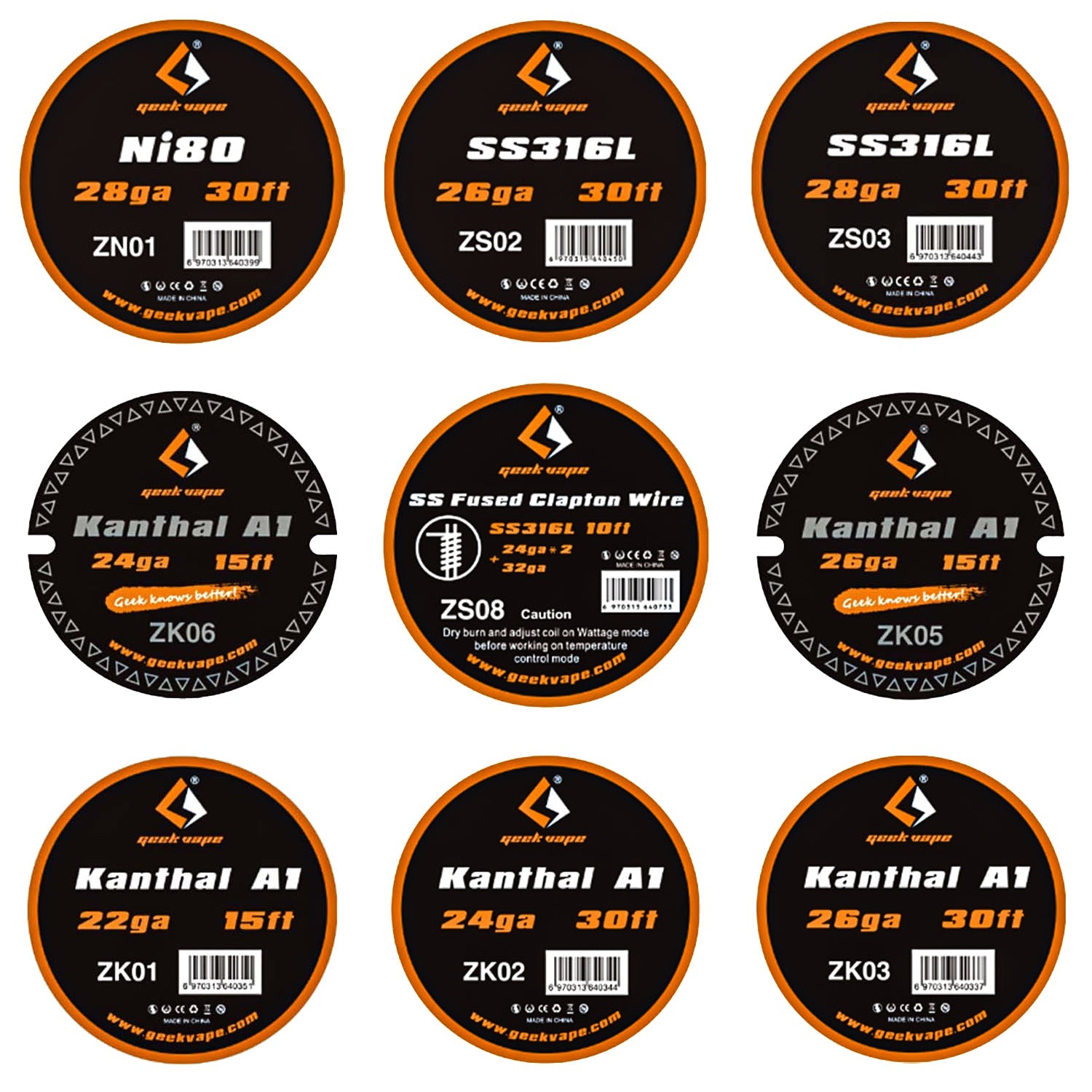 Geek Vape Coils & Wires Collection - Pack of 2