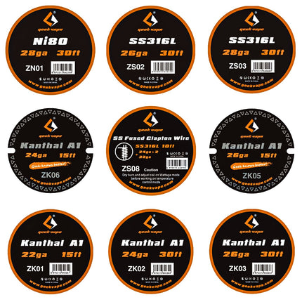 Geek Vape Coils & Wires Collection - Pack of 2 - Scent Vape