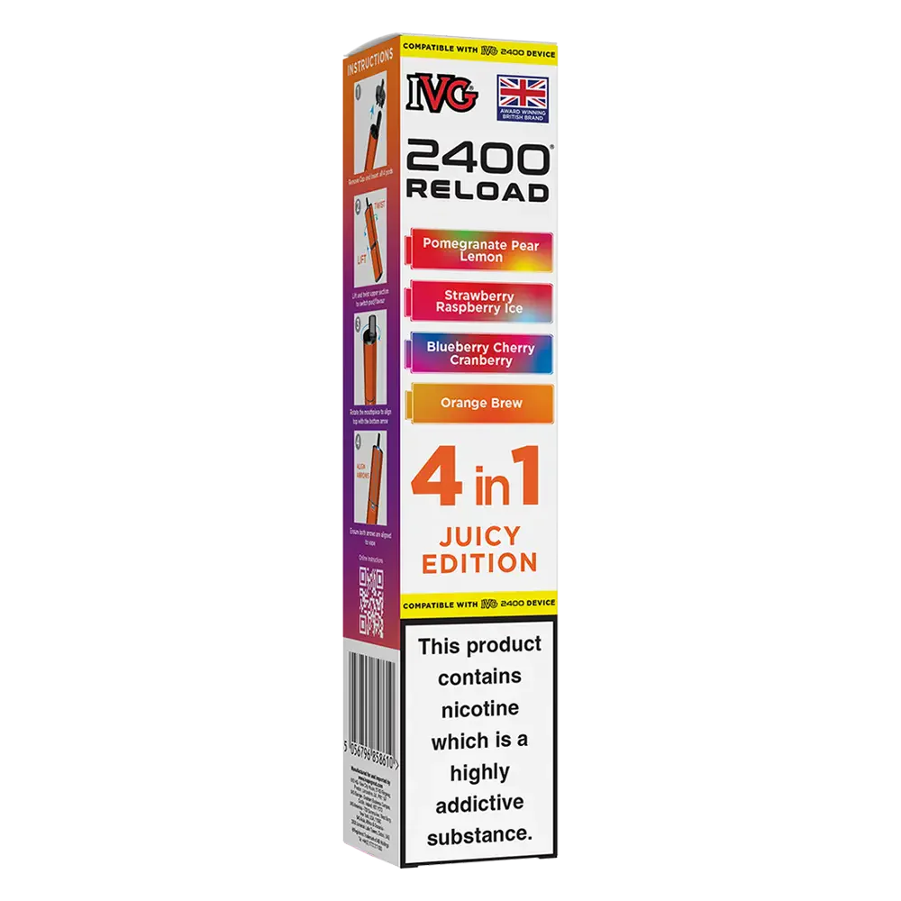 IVG 2400 4in1 Multi Flavour Edition Prefilled Pods