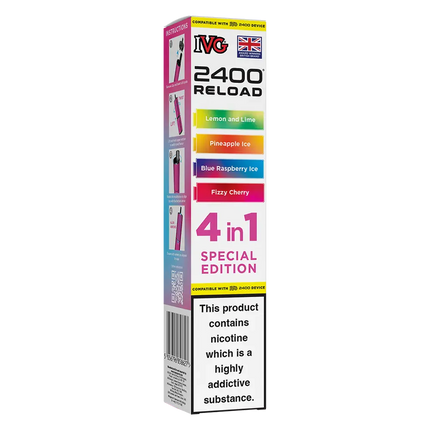 IVG 2400 4in1 Multi Flavour Edition Prefilled Pods - Scent Vape