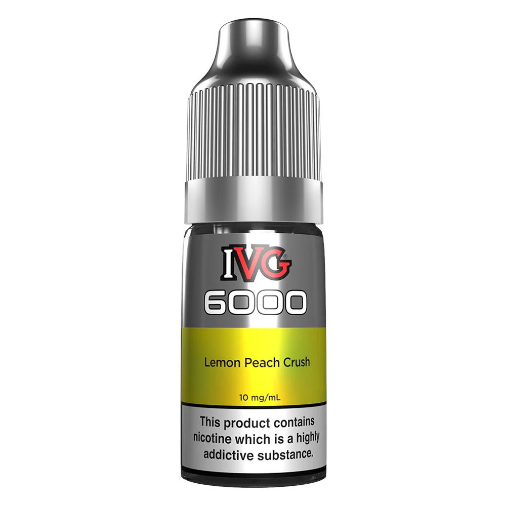 IVG 6000 Lemon Peach Crush Nic Salt Vape Juice