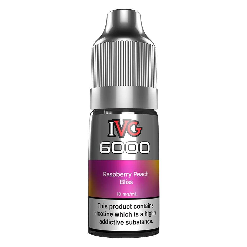 IVG 6000 Raspberry Peach Bliss Nic Salt Vape Juice