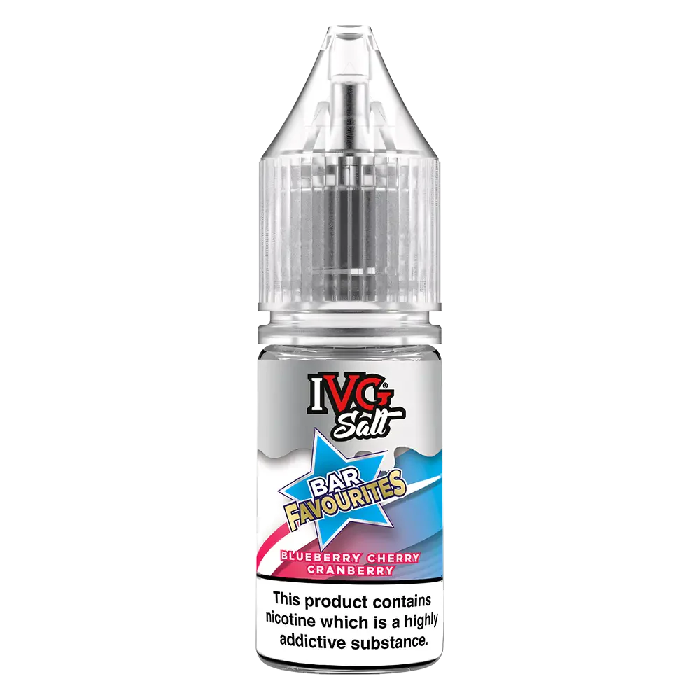 IVG Bar Favourites Blueberry Cherry Cranberry Nic Salt Vape Juice
