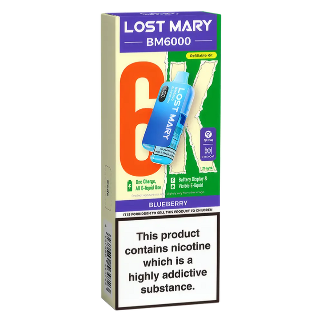 Lost Mary BM6000 Blueberry Prefilled Pod Kit - Scent Vape
