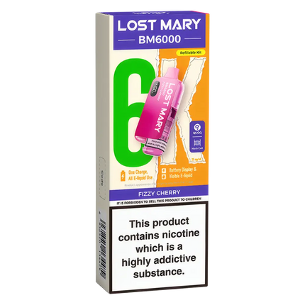 Lost Mary BM6000 Fizzy Cherry Prefilled Pod Kit - Scent Vape