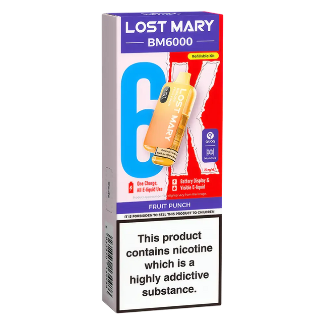 Lost Mary BM6000 Fruit Punch Prefilled Pod Kit - Scent Vape