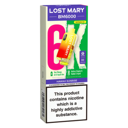 Lost Mary BM6000 Hawaii Sunrise Prefilled Pod Kit - Scent Vape