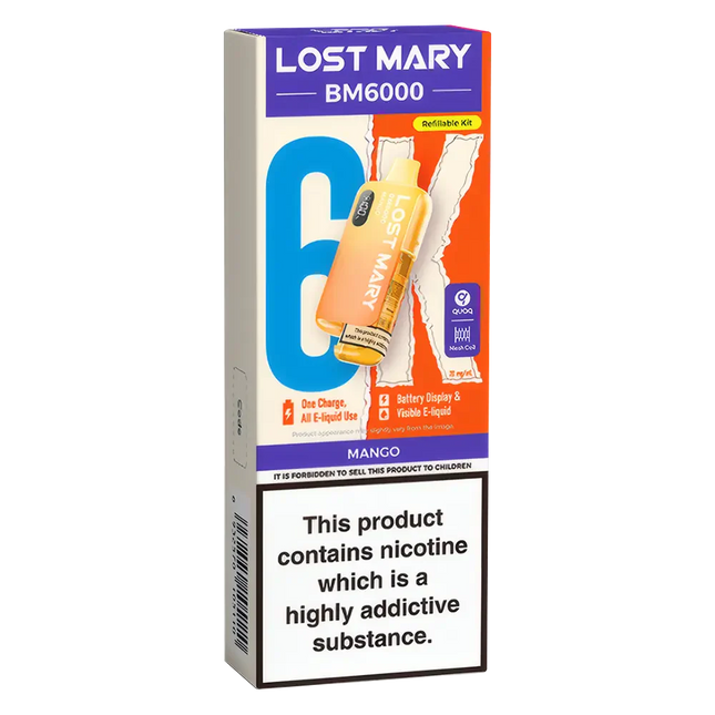 Lost Mary BM6000 Mango Prefilled Pod Kit - Scent Vape