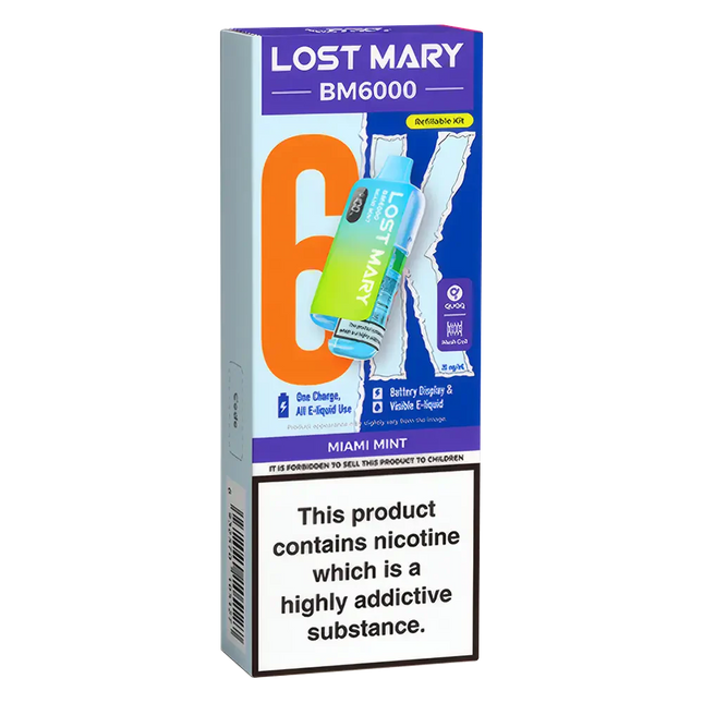Lost Mary BM6000 Miami Mint Prefilled Pod Kit - Scent Vape