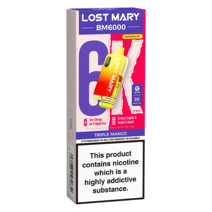 Lost Mary BM6000 Triple Mango Prefilled Pod Kit - Scent Vape
