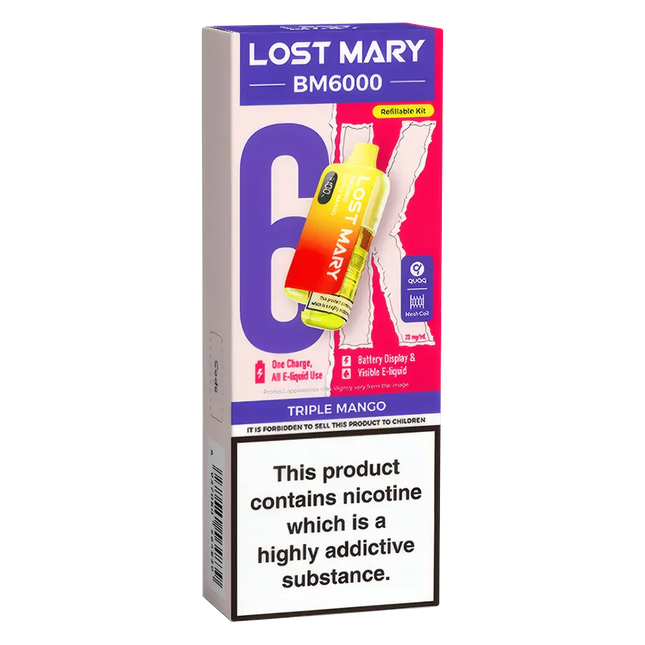 Lost Mary BM6000 Triple Mango Prefilled Pod Kit - Scent Vape