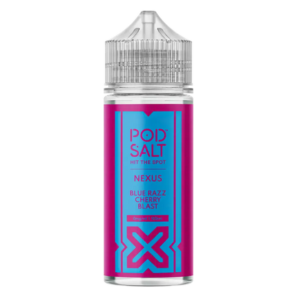 Pod Salt Blue Razz Cherry Blast 100ml Vape Juice By Nexus