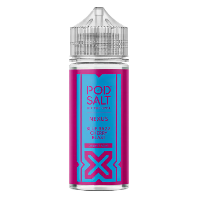 Pod Salt Blue Razz Cherry Blast 100ml Vape Juice By Nexus
