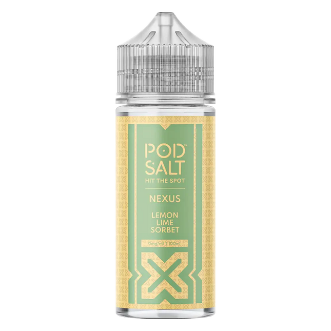 Pod Salt Lemon Lime Sorbet 100ml Vape Juice By Nexus