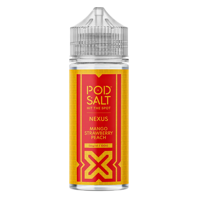 Pod Salt Mango Strawberry Peach 100ml Vape Juice By Nexus