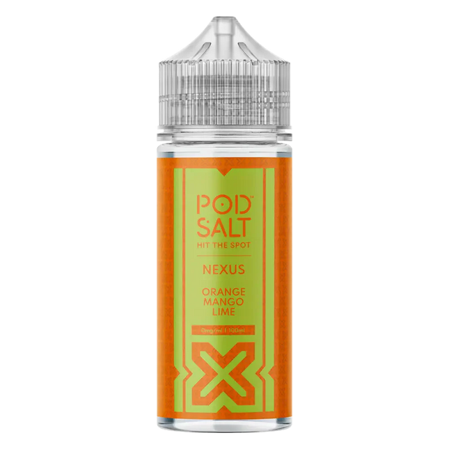 Pod Salt Orange Mango Lime 100ml Vape Juice By Nexus
