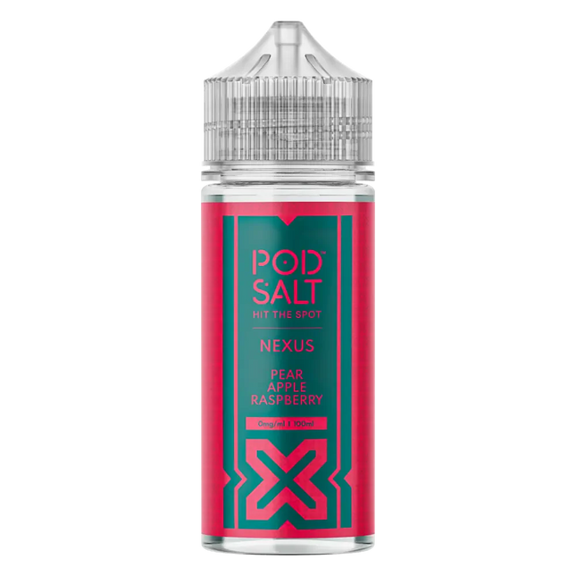 Pod Salt Pear Apple Raspberry 100ml Vape Juice By Nexus