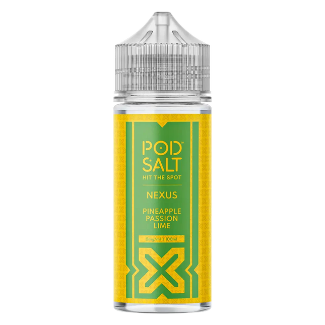 Pod Salt Pineapple Passion Lime 100ml Vape Juice By Nexus